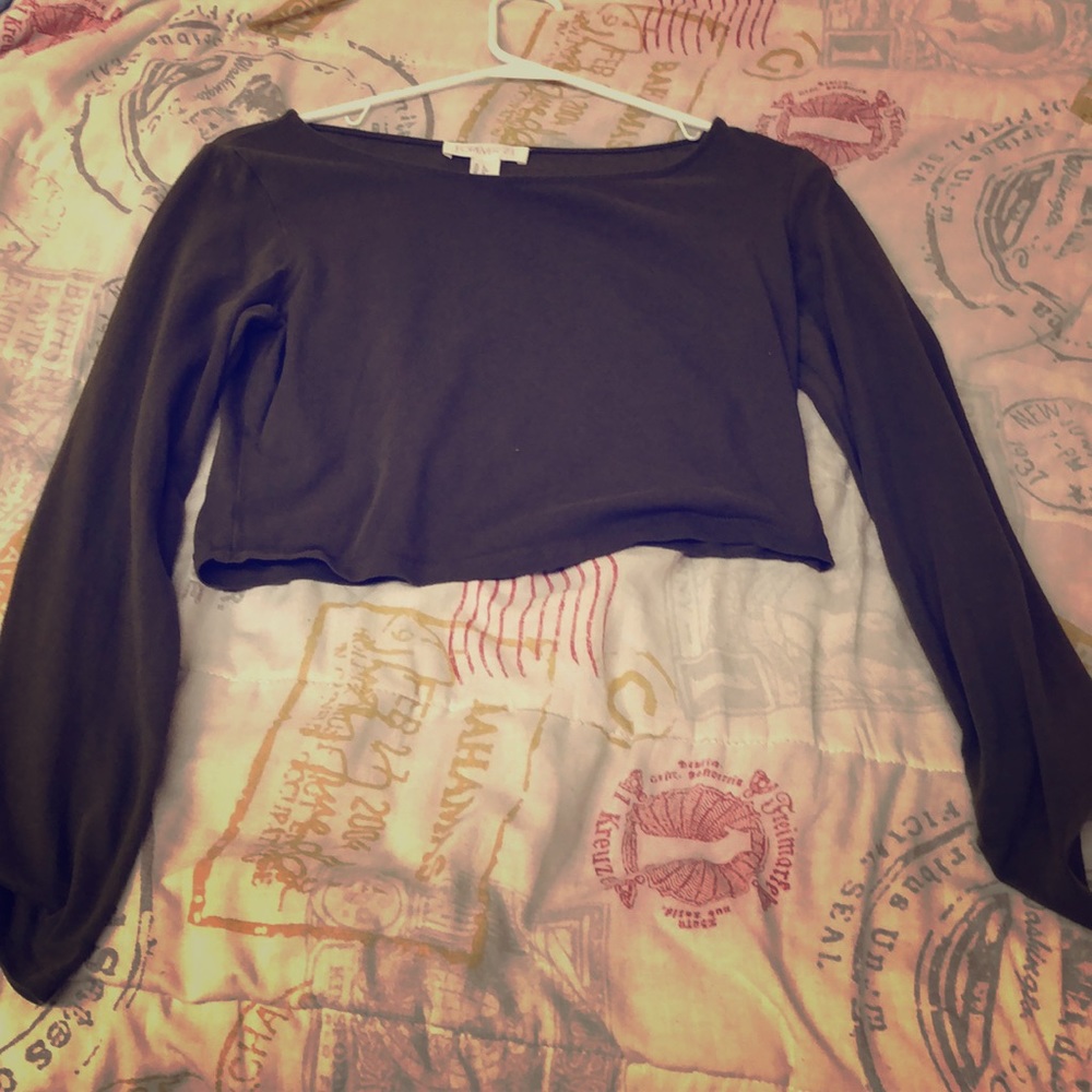 Forever 21 Long Sleeve Croptop